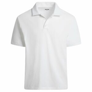 SKIMS Cotton Relaxed White Polo T-Shirt XS